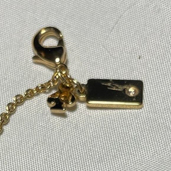 Kate Spade Necklace – Gold-Tone – Blue Spade Enamel + Rhinestone – GUC - Picture 5 of 7